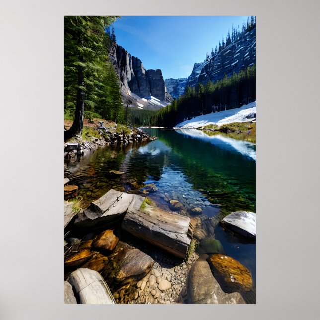 Mountain Landscape Poster (Front)