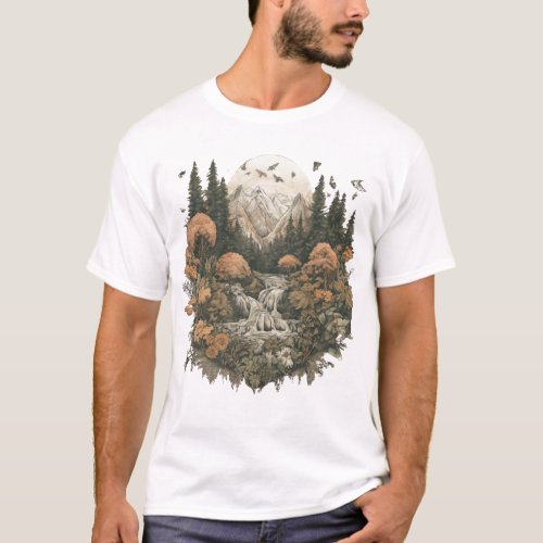 Mountain Landscape T_Shirt