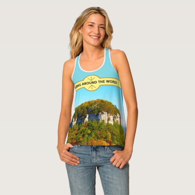 Mountain Landscape Touring Tank Top (Front Full)