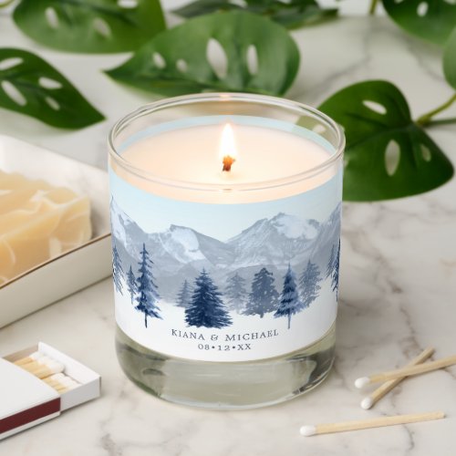 Mountain Landscape V1 Wedding Blue ID787 Scented Candle