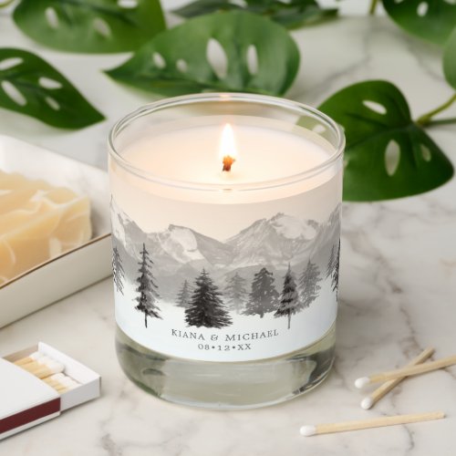 Mountain Landscape V1 Wedding Blush ID787 Scented Candle