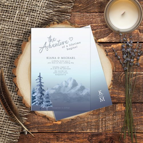 Mountain Landscape Wedding Blue ID787