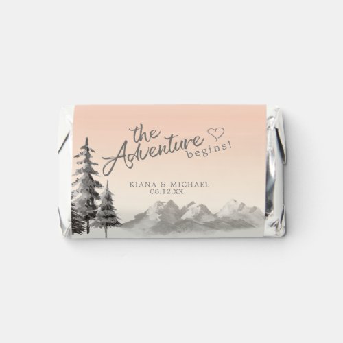 Mountain Landscape Wedding Blush ID787 Hersheys Miniatures