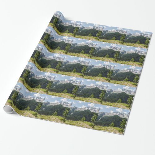 mountain landscape wrapping paper