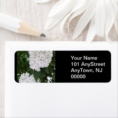 Mountain Laurel Floral Wedding Label