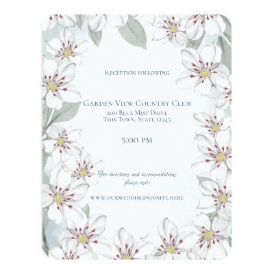 Elegant Laurels Blue Baptism Invitation Zazzle Com