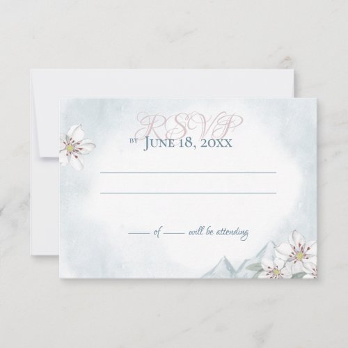 Mountain Laurel Wedding Response Card