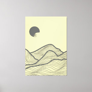Mountain layout design canvas print