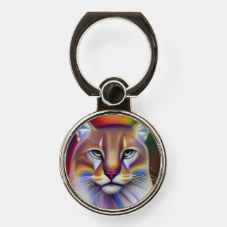 Mountain Lion Art Phone Ring Stand