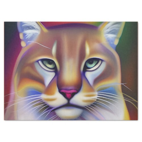 Mountain Lion Art  Tissue Paper