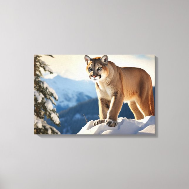   Mountain Lion Canvas Art (Front)