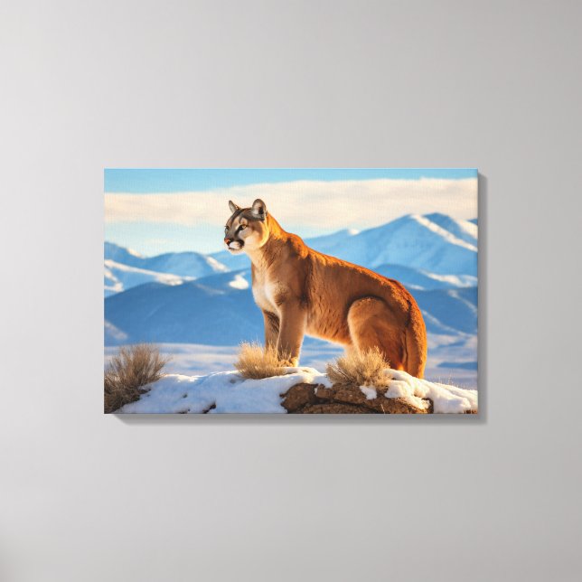   Mountain Lion Canvas Art (Front)