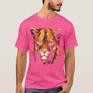 Mountain Lion Colorful Animal Wildlife Wildlife Li T-Shirt