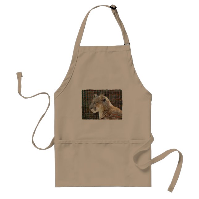 Mountain Lion / Cougar Adult Apron (Front)