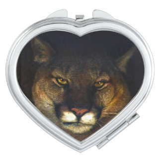 Mountain Lion Cougar Portrait for Big Cat-lovers Mirror For Makeup