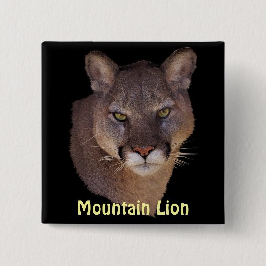Mountain Lion Cougar Wildlife-lovers Button