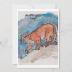 Mountain Lion Greeting Card