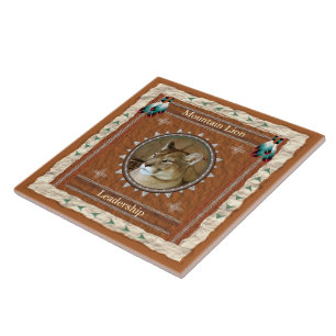 Mountain Lion Leadership Energy Ceramic Tile