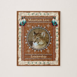 Mountain Lion Leadership Energy Jigsaw Puzzle