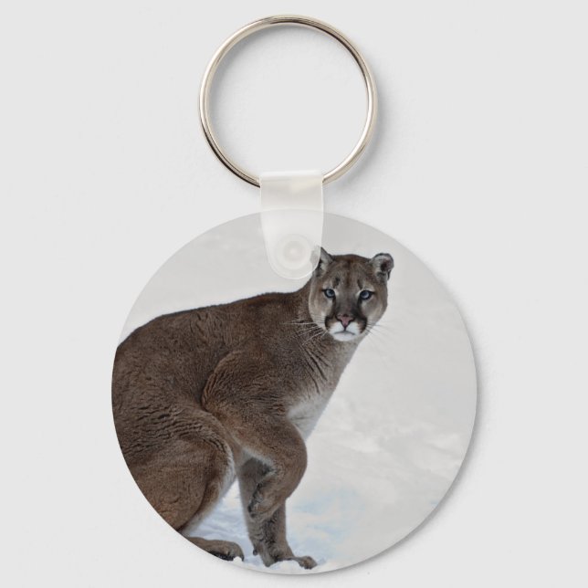 Mountain Lion on the Go Keychain (Front)