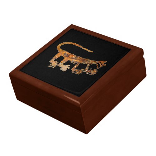 Mountain Lion Petroglyph Keepsake Box