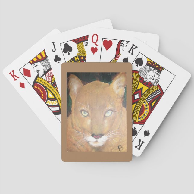 Mountain Lion Playing Cards (Back)