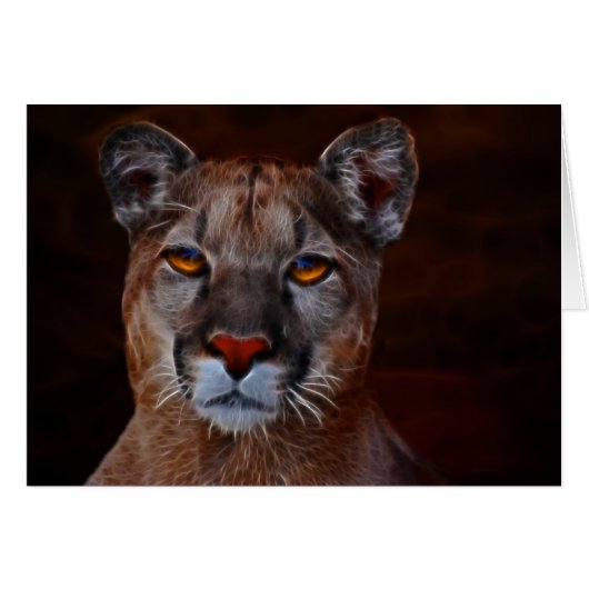 Mountain lion puma cards (Front Horizontal)