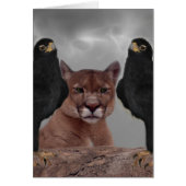 Mountain lion with eagles (Front)