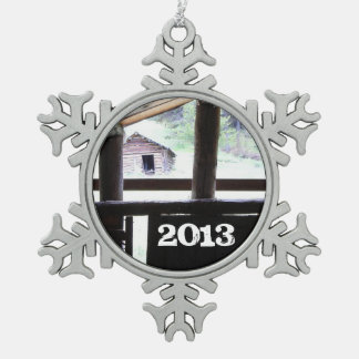 Mountain Living • Montana Snowflake Pewter Christmas Ornament
