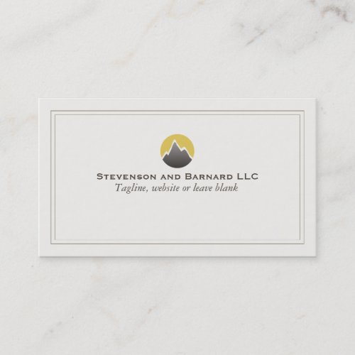 Mountain Logo Business Card