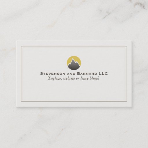 Customizable Mountain Logo Business Card