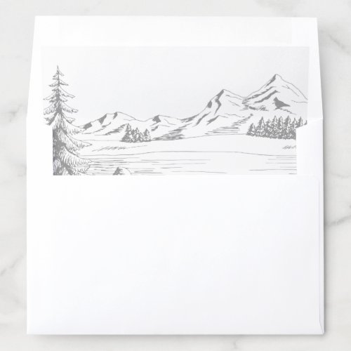 Mountain Love Envelope Liner