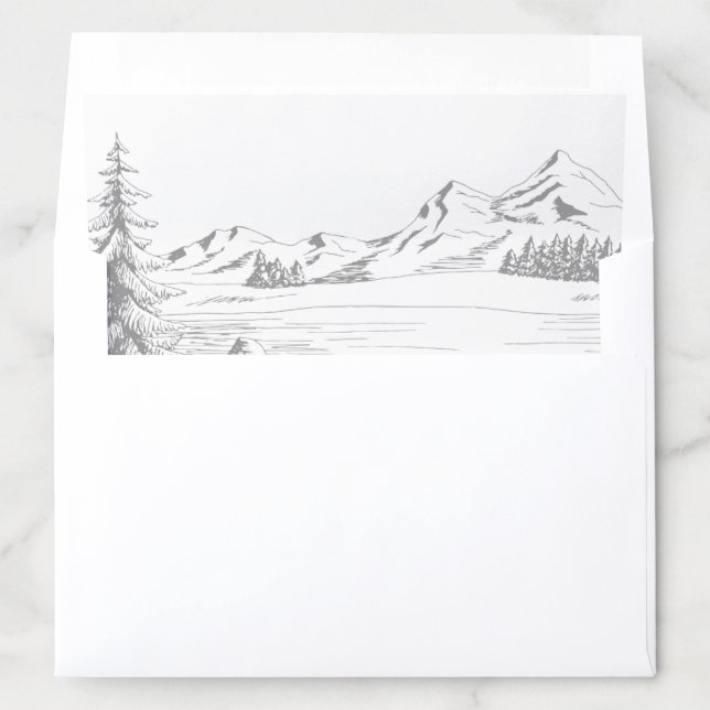 Mountain Love Envelope Liner (In Envelope)