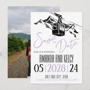 Mountain Love Lilac Save The Date