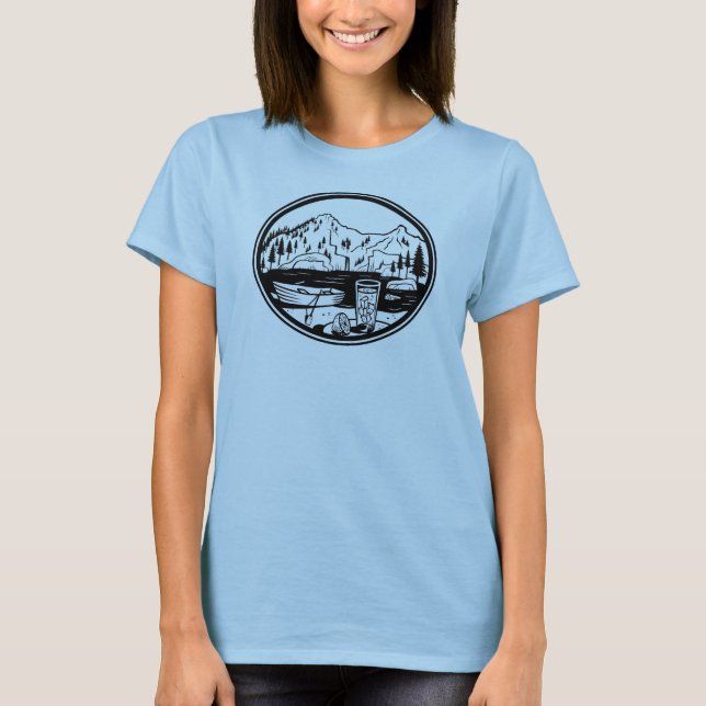 Mountain Lover's Heart T-Shirt (Front)