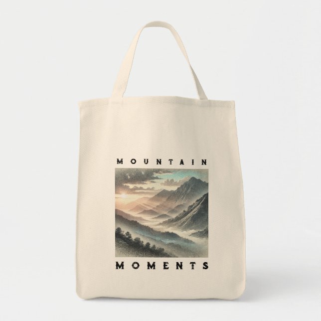 Mountain Lovers Tote Bag Nature Outdoor Gifts (Front)