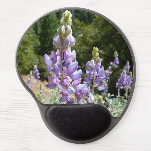 Mountain Lupins at Yosemite Gel Mouse Pad (Front)