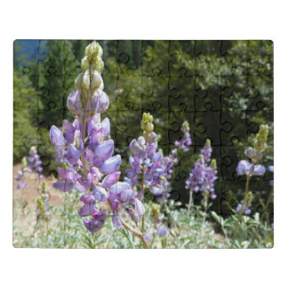 Mountain Lupins at Yosemite Jigsaw Puzzle
