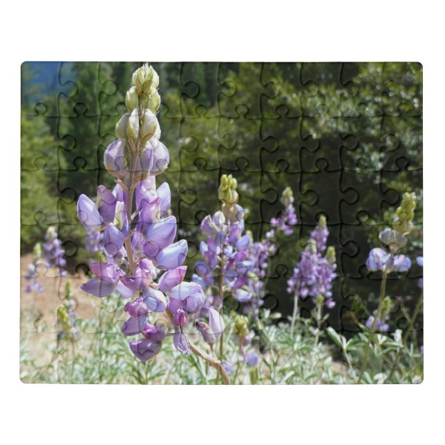 Mountain Lupins at Yosemite Jigsaw Puzzle (Puzzle Horizontal)