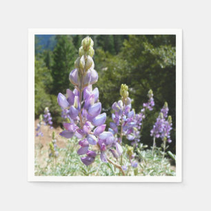 Mountain Lupins at Yosemite Paper Napkins