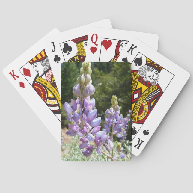 Mountain Lupins at Yosemite Poker Cards (Back)