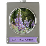 Mountain Lupins at Yosemite Silver Plated Banner Ornament