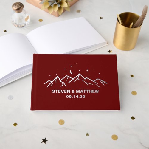 Mountain Magic Foil Guest Book