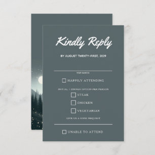 Mountain Magic Food Choices RSVP Card