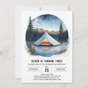 Mountain Magic Kids Birthday Invitation