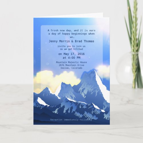 Mountain Majestic Invitation