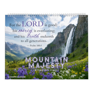Mountain Majesty Calendar - With Bible Verses