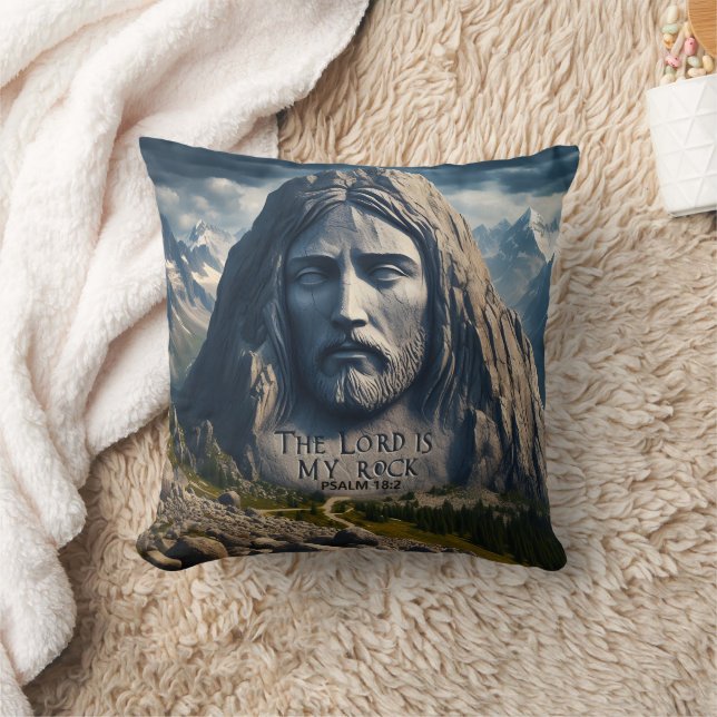  Mountain Majesty The Lord Is My Rock Throw Pillow (Blanket)