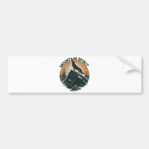 Mountain Majesty Wolf Howling on the Peak Bumper Sticker