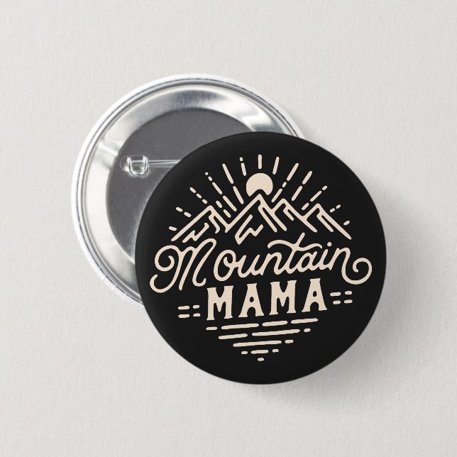 Mountain mama button (Front & Back)